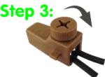 Step 3 - Hand tighten locking bolt
