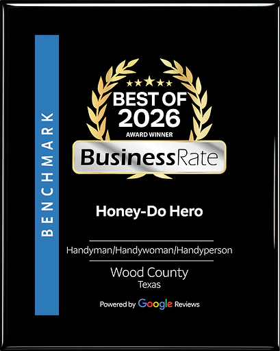Best of 2026 award plaque presented to Honey-Do Hero