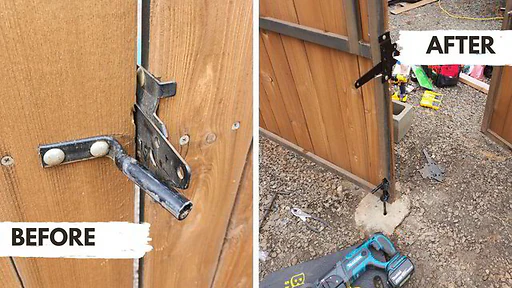 Completed handyman job