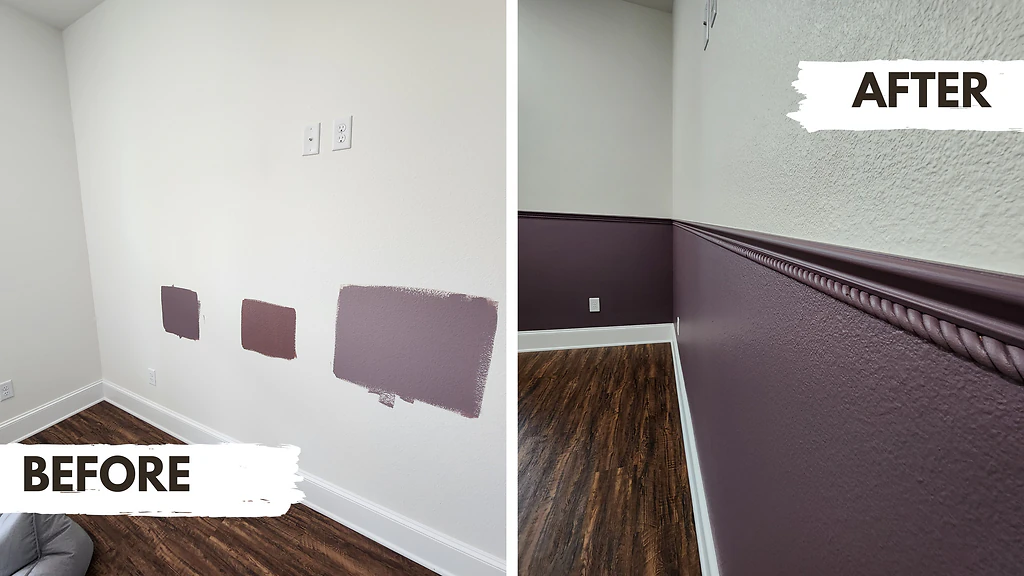 Wainscoting for Girl’s Room Timber and Tin project