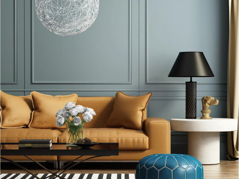 Styled living room interior