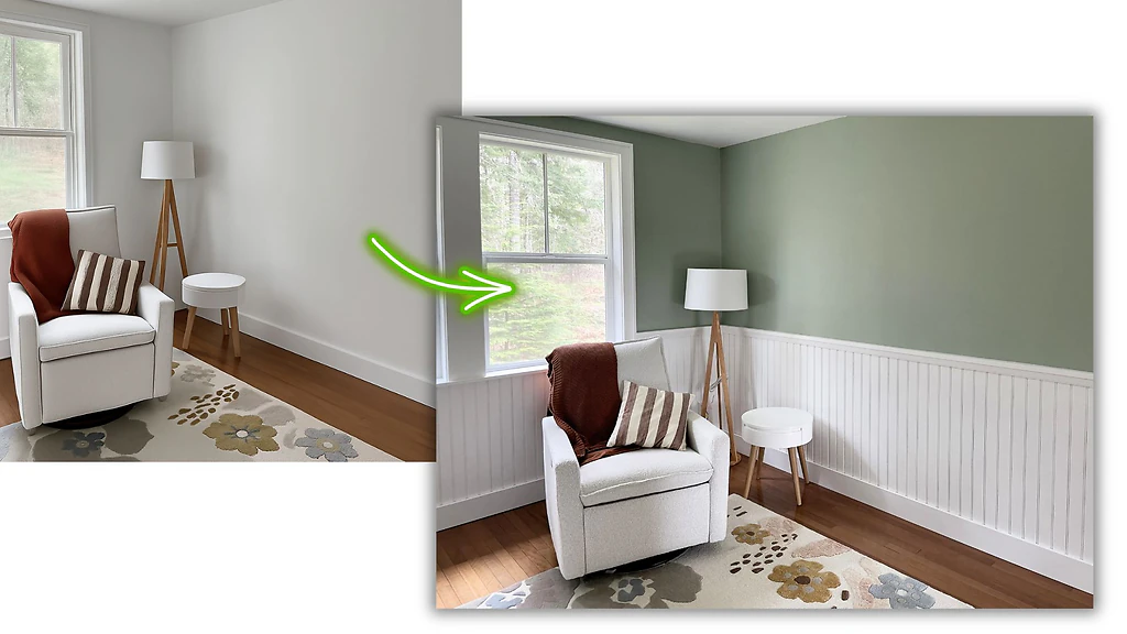 Timber and Tin wainscoting project 1
