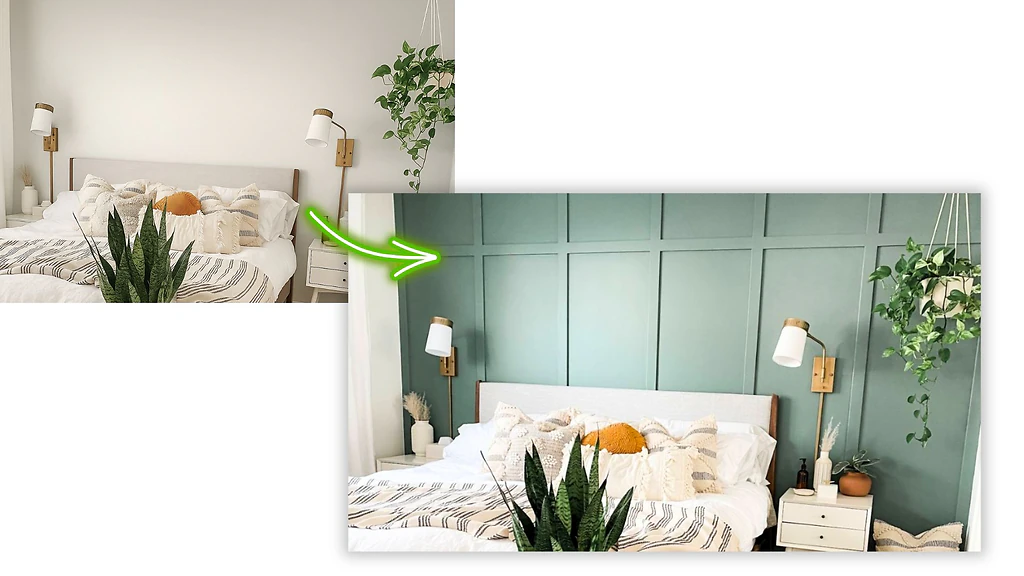Timber and Tin board and batten accent wall project 3