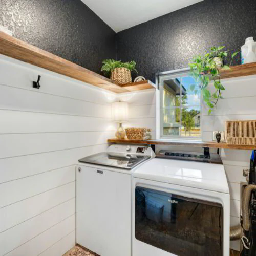 Shiplap accent wall